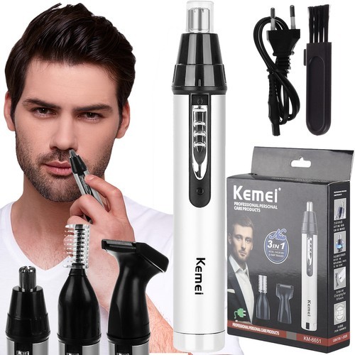 Aparat de tuns universal, forma ergonomica, perie curatare, 220/240V, 13x2cm, gri - imagine 14